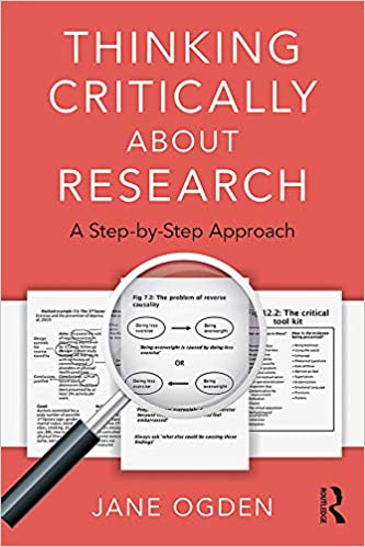 Book cover of "Thinking Critically about Research: A Step by Step Approach"