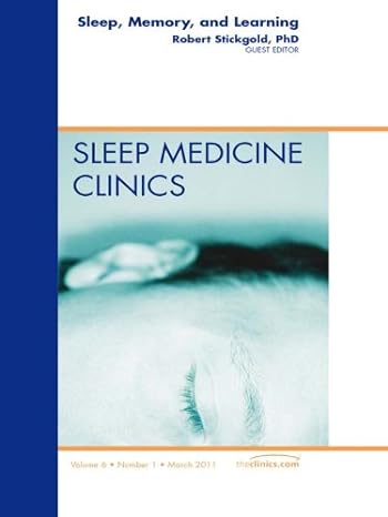 Book cover of "Sleep, Memory and Learning"