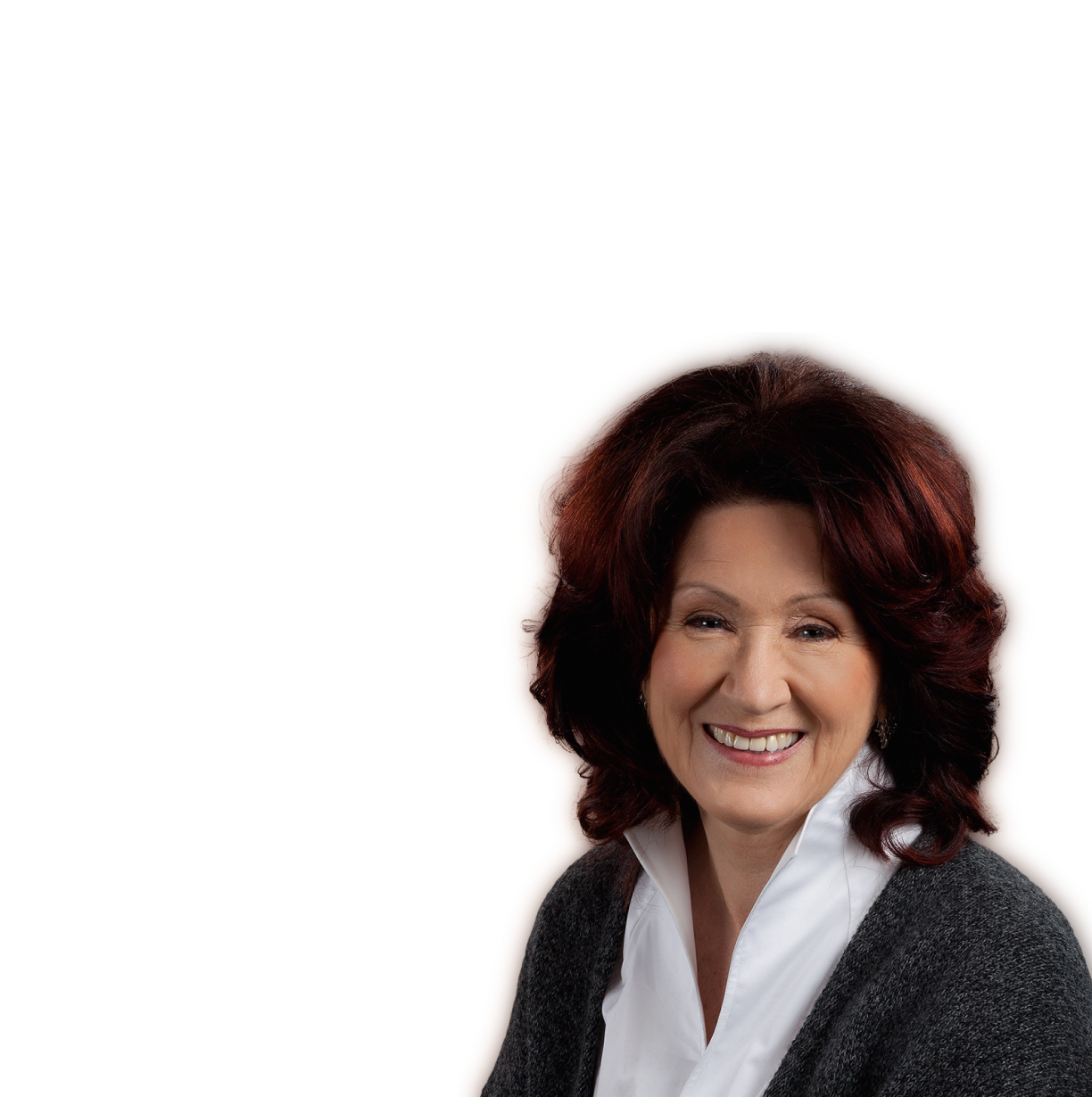 Sue Johnson smiling at the camera