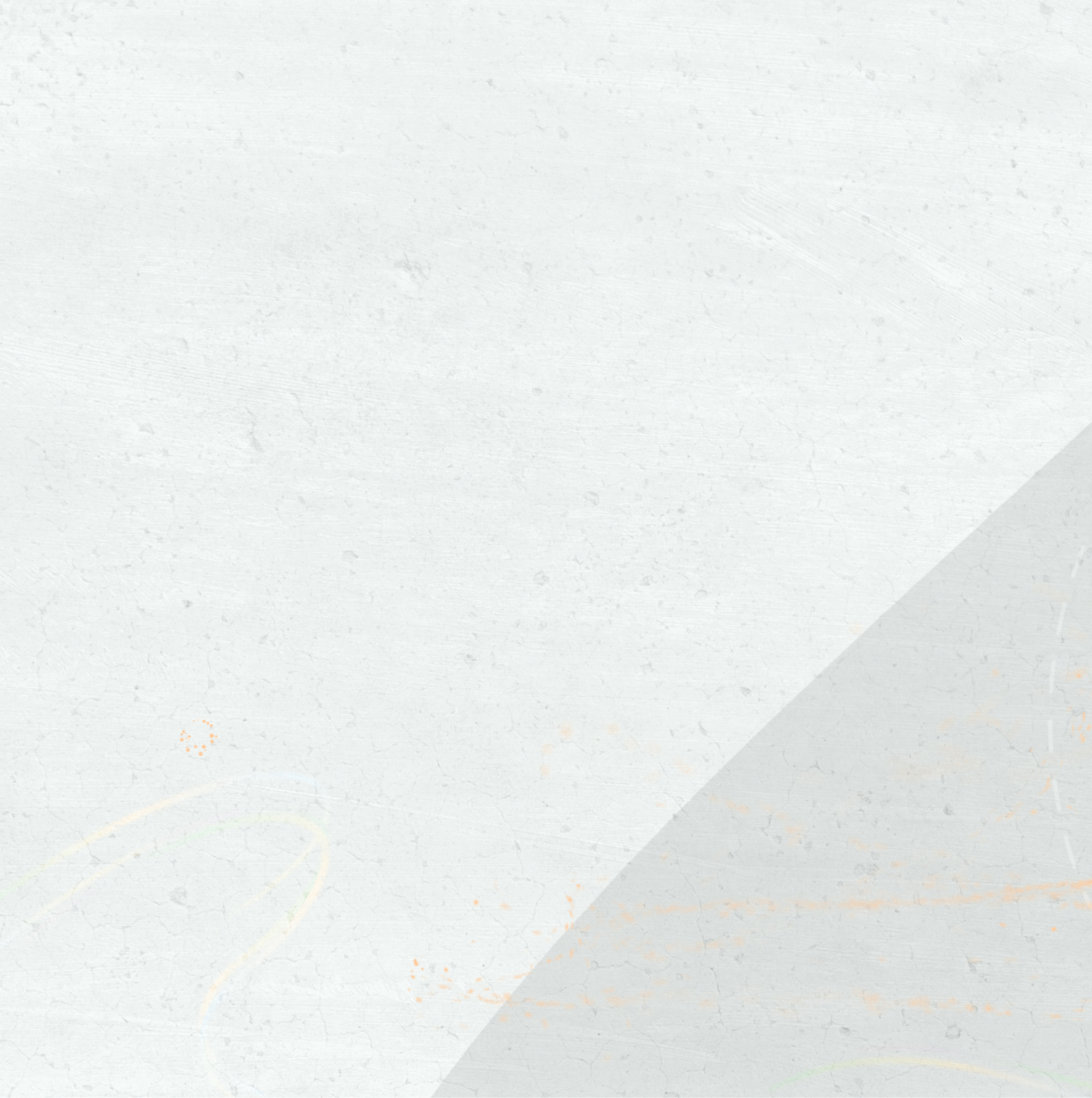 White textured paper or concrete surface with a diagonal gray shadow across the bottom right.