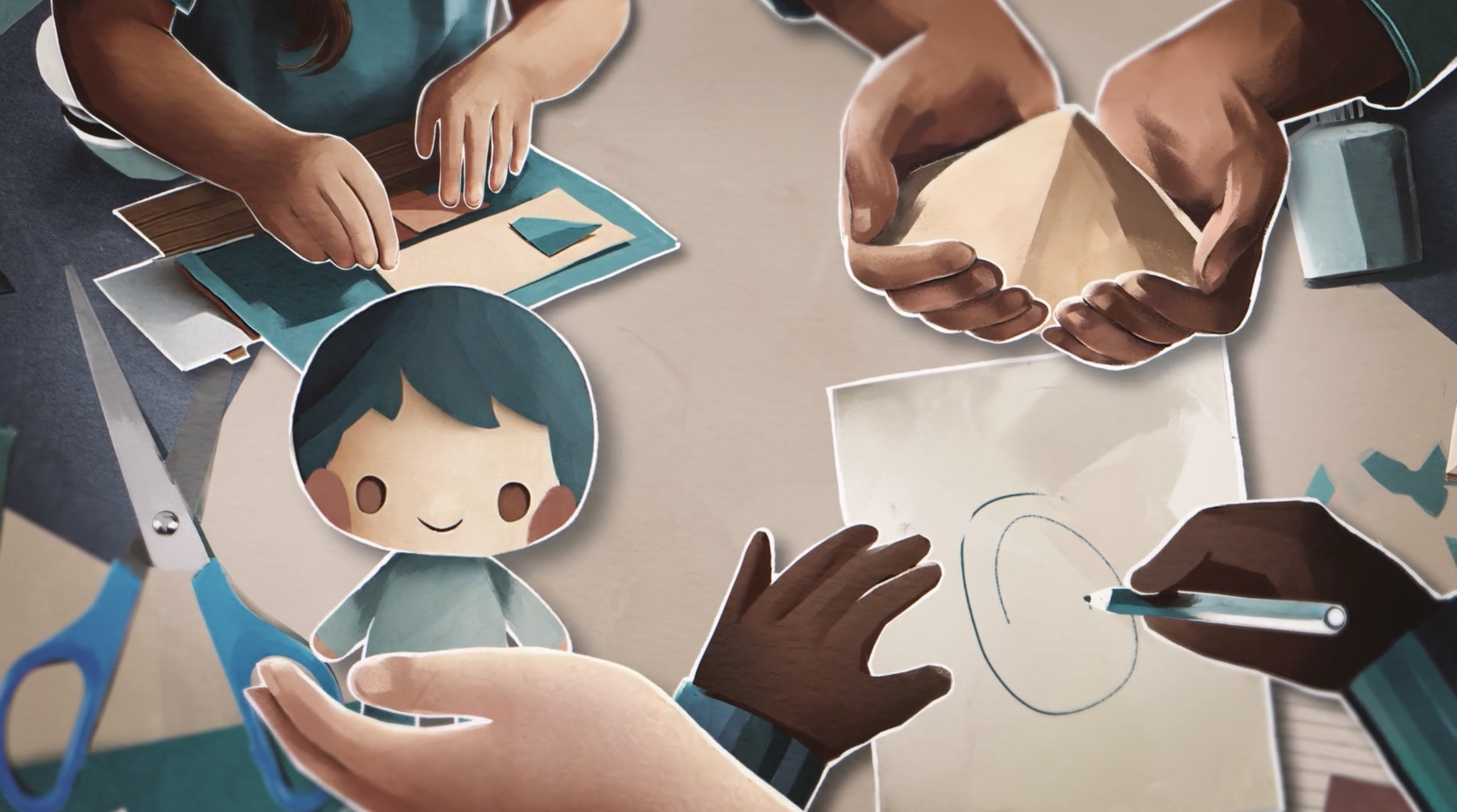 collage of kids activities