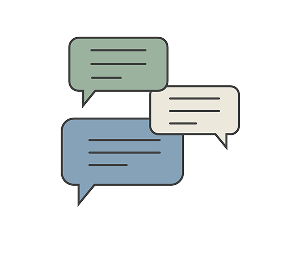 speech bubbles illustration