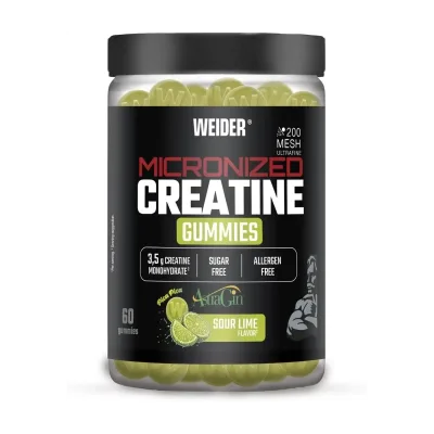 Weider Micronized Creatine 200 Mesh Gummies + AstraGin® 60 Gummies 1