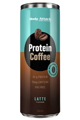 Body Attack Protein Coffee - Cafe Latte (12*250ml) 1