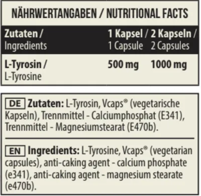 MST - L-Tyrosin 500mg 90 Kapseln 3