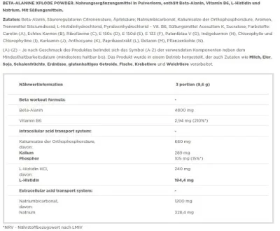 Olimp Beta-Alanine Xplode Powder 250g