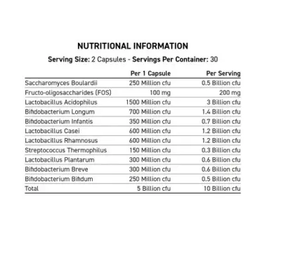 Applied Nutrition Probiotic Advanced Multi-Strain Formula 60 Kapseln 2