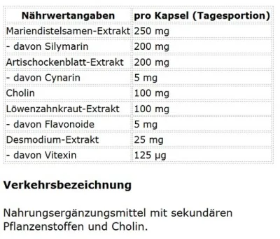 ProFuel Mariendistel Komplex 120 Kapseln