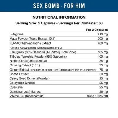 Applied Nutrition Sex Bomb for Him (für den Mann) - 120 caps