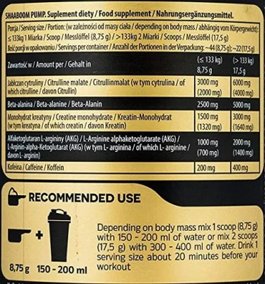 Kevin Levrone Shaaboom Pump 10x17,5g PROBEN 2