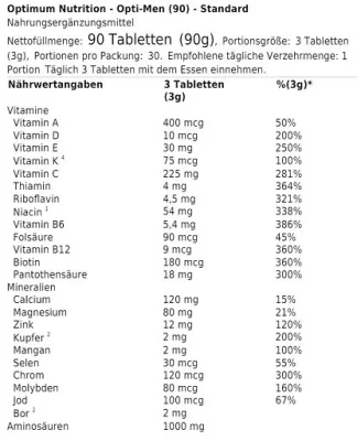 ON Opti-Men 90 Tabletten 2
