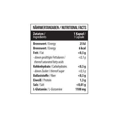 MST - Glutamin 1100mg 120 Kapseln 2