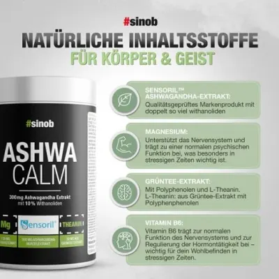 Sinob Ashwa Calm Ashwagandha 120 Caps 2