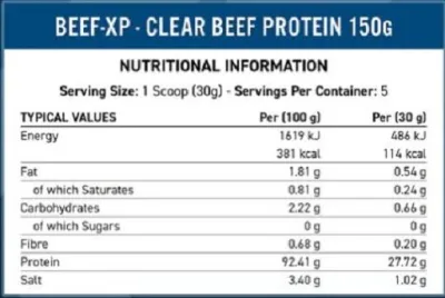 Applied Nutrition CLEAR Beef XP 150g 3