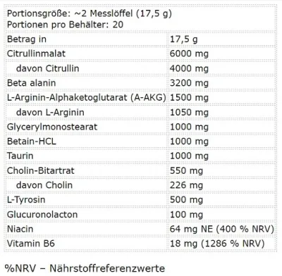 BAD ASS Pump Stim Free 350g 3