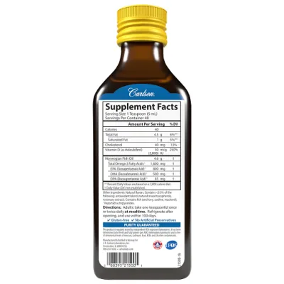Carlson Labs The Very Finest Fish Oil - 200ml 5