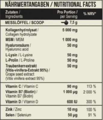 MST - Beauty Collagen Verisol + OptiMSM 225g 6