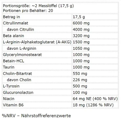 BAD ASS Pump Stim Free 350g 2
