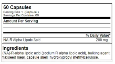 GN NA-R-Alpha Lipoic Acid 60 Kapseln 2