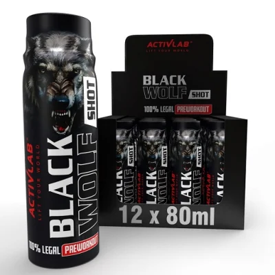 Activlab Black Wolf Preworkout Shot forest fruits 12 x 80ml 1