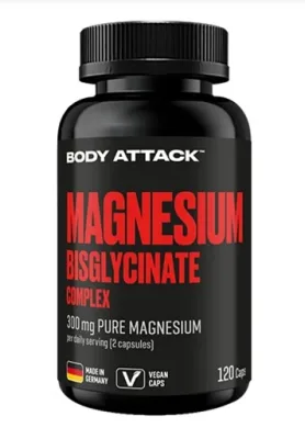 Body Attack Magnesium Bisglycinat 120 Kapseln 1