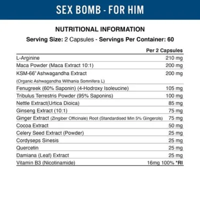 Applied Nutrition Sex Bomb for Him (für den Mann) - 120 caps 2