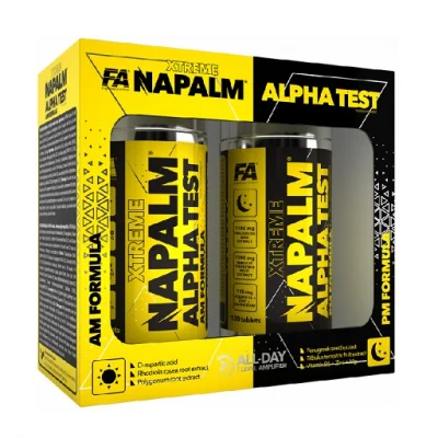 FA Nutrition NAPALM Alpha Test (AM PM Formula) 2x 120 Tabl. 1