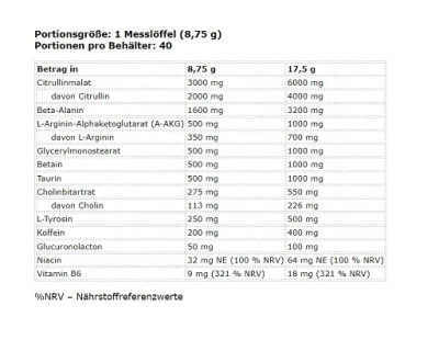 FA Nutrition Muscle Pump Aggression PROBEN 10x17,5g MIX 2