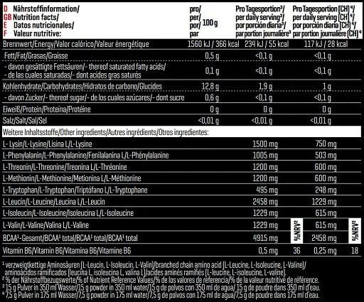 Body Attack Extreme Instant EAA - 500g - Bild 2