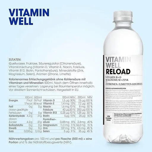 Vitamin Well Drink 12x500ml - Bild 2
