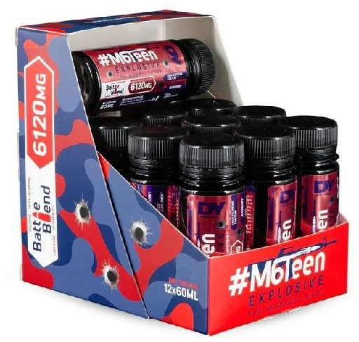 DY Nutrition M6Teen Prewokrout Shots 12x60ml - Bild 1