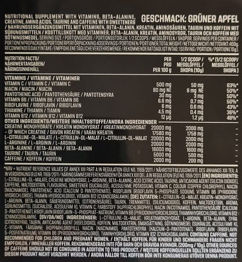 AK47 Labs Schizo Pre-Workout 400g - Bild 2