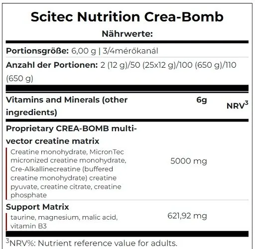 Scitec Crea-Bomb 660g - Bild 2