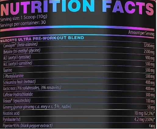 Genius Nutrition - Warcry ULTRA 300g - Bild 2