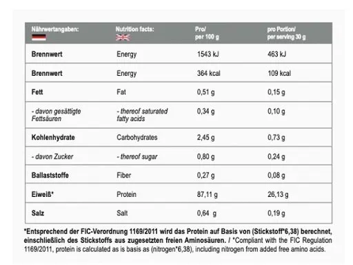 MST - Best Isolate Protein 510g - Bild 2