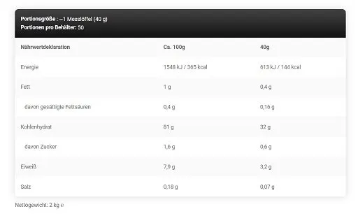 Kevin Levrone Anabolic Cream of Rice 2000g - Bild 2