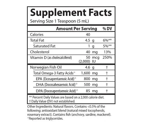 Carlson Labs The Very Finest Fish Oil - 200ml - Bild 3