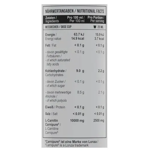 MST - L-Carnitine Carnipure® 50.000 - 500 ml - Bild 2