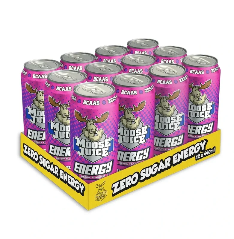 Muscle Moose Juice Energy Drink Zero Sugar - (12x440ml) - Bild 1