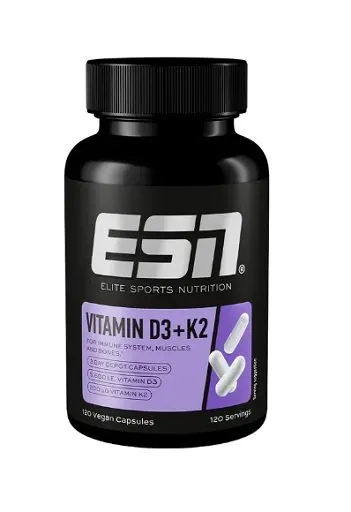 ESN Vitamin D3 + K2 120 Kapsel - Bild 1