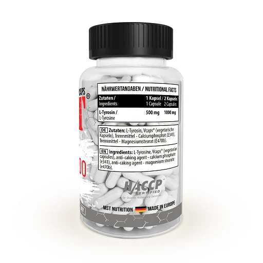 MST - L-Tyrosin 500mg 90 Kapseln - Bild 2