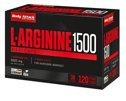 Body Attack L-Arginin 1500 120 Kapseln - Bild 1