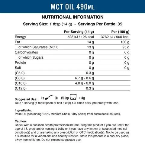 Applied Nutrition MCT oil 490ml - Bild 2