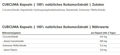 ProFuel CURCUMA Extrakt 90 Kaps. - Bild 2