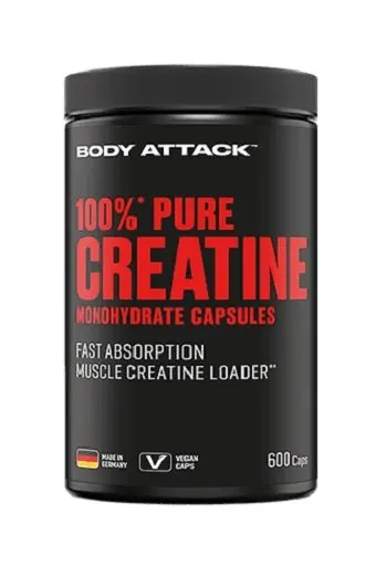 Body Attack 100% Pure Creatine 600 Kapseln - Bild 1