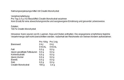 NNT Creatin Monohydrat 500g - Bild 2