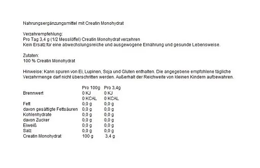 NNT Creatin Monohydrat mix 250g Dose - Bild 2
