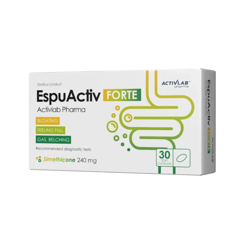 Activlab Pharma EspuActiv FORTE – Simeticon 240mg - 30 Softgel-Kapseln - Bild 1