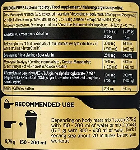 Kevin Levrone Shaaboom Pump 10x17,5g PROBEN - Bild 2