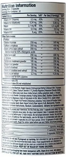 Muscletech Hydroxycut Hardcore SUPER Elite 100 Caps - Bild 2